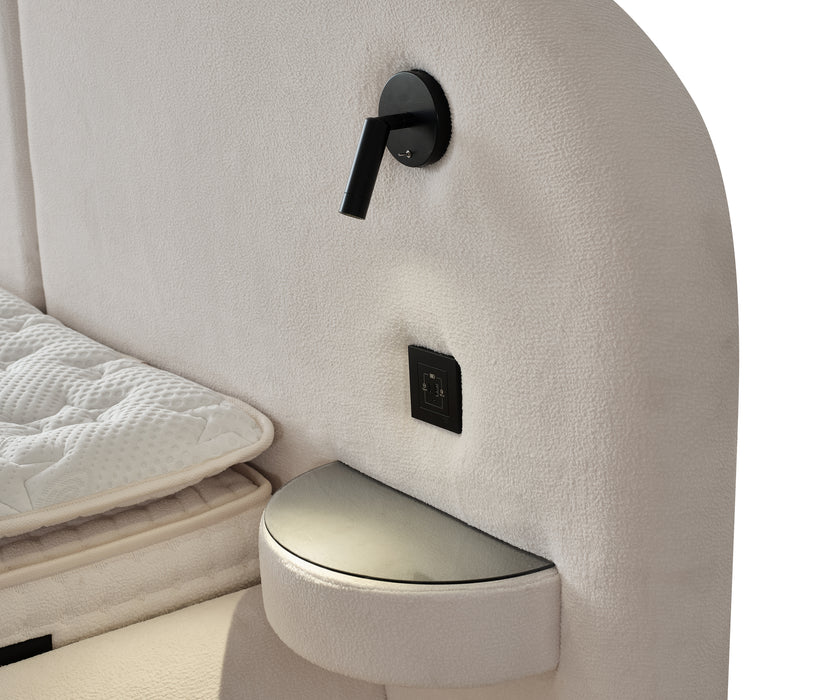 Boxspring Elysia avec matelas et coffre de rangement