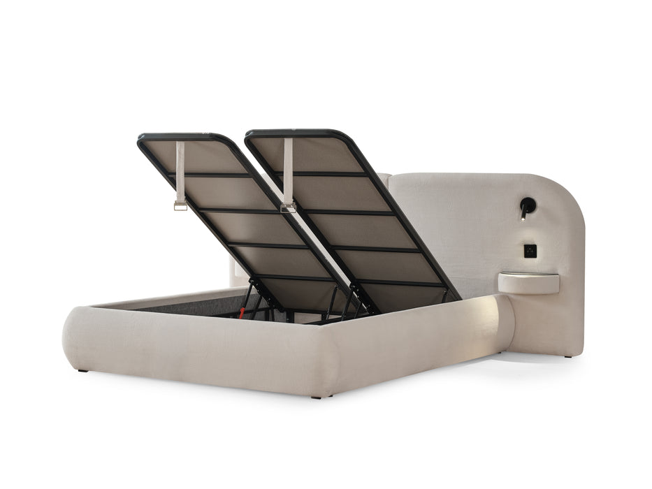 Boxspring Elysia avec matelas et coffre de rangement