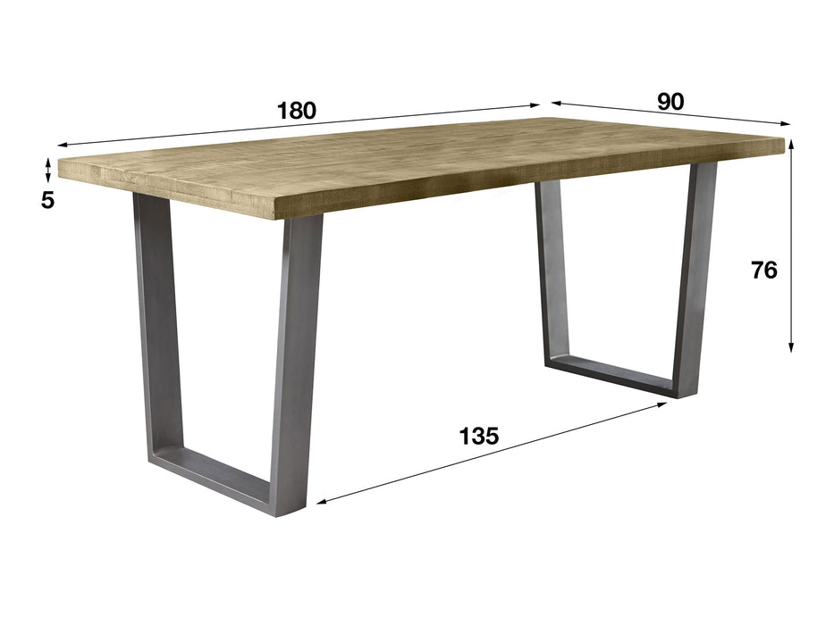 Table à manger en bois manguier 2201/16AN