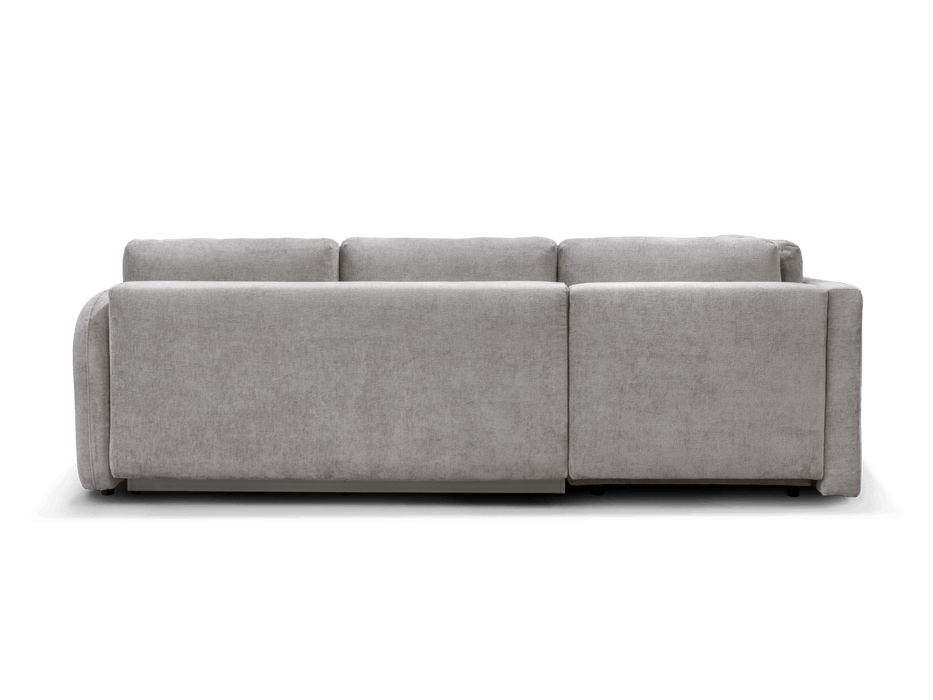 Canapé d'angle Flavia convertible en lit avec coffre de rangement