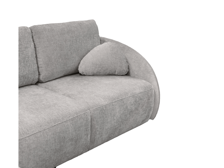 Canapé d'angle Flavia convertible en lit avec coffre de rangement