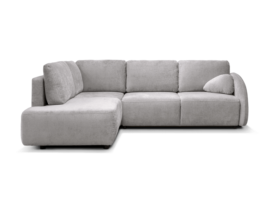 Canapé d'angle Flavia convertible en lit avec coffre de rangement