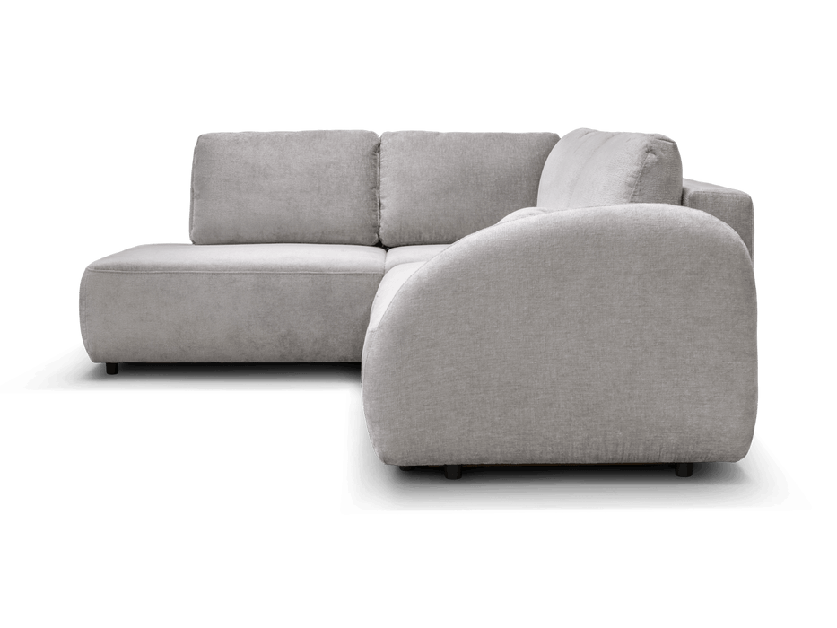 Canapé d'angle Flavia convertible en lit avec coffre de rangement