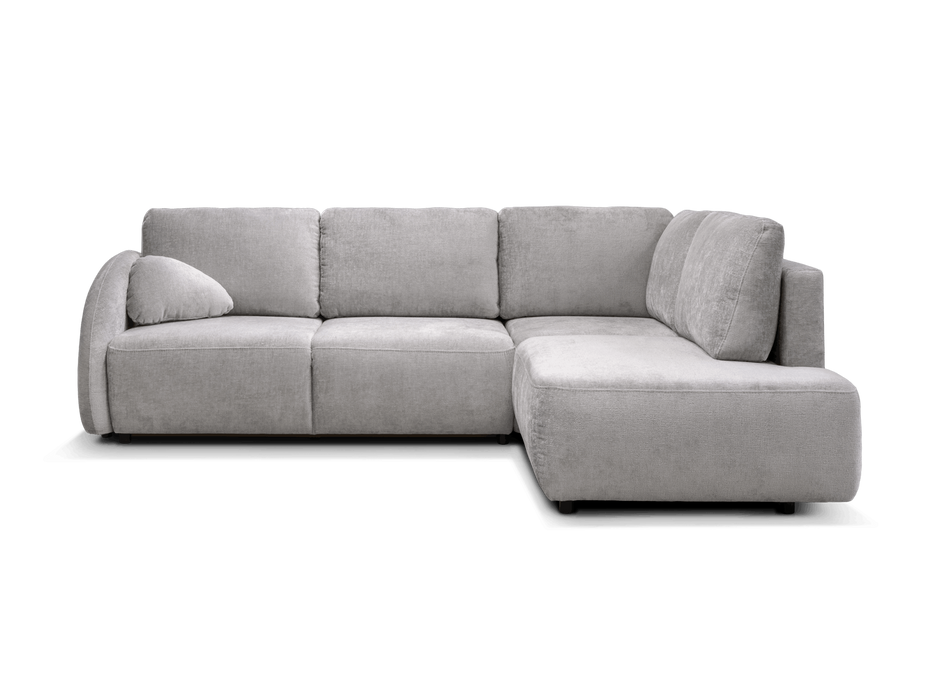 Canapé d'angle Flavia convertible en lit avec coffre de rangement