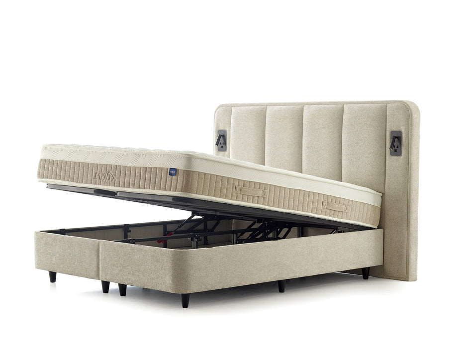 Boxspring Lunya avec portes usb