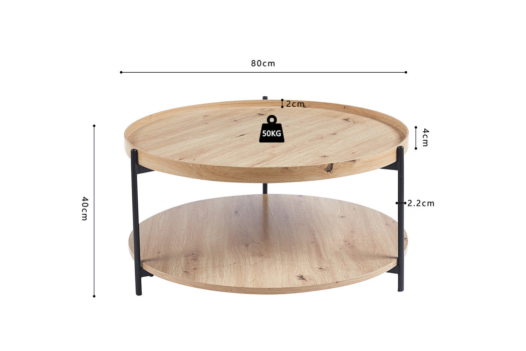 Table de salon Dalina 80 cm
