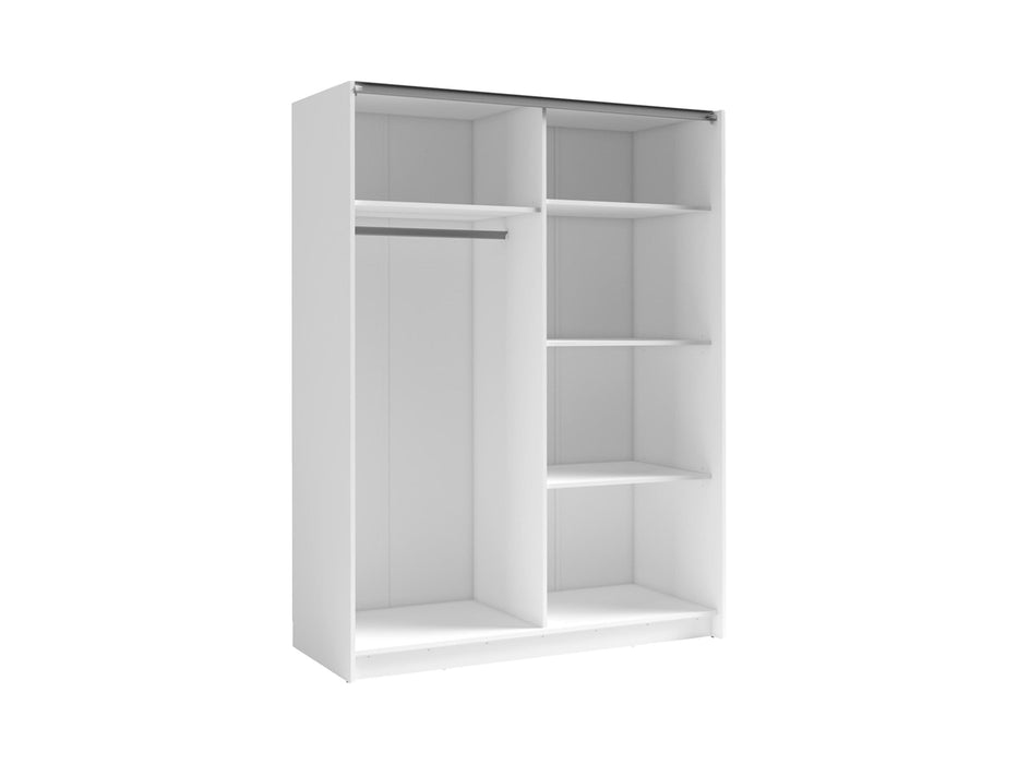 Armoire Bayadero blanc 150 cm
