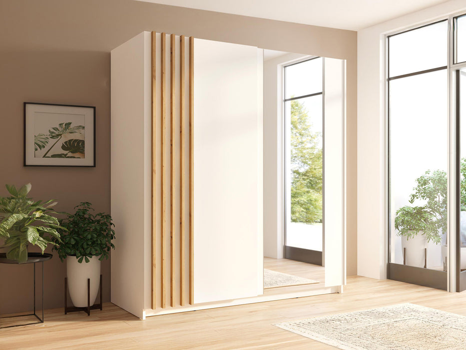 Armoire Bayadero noir 200 cm
