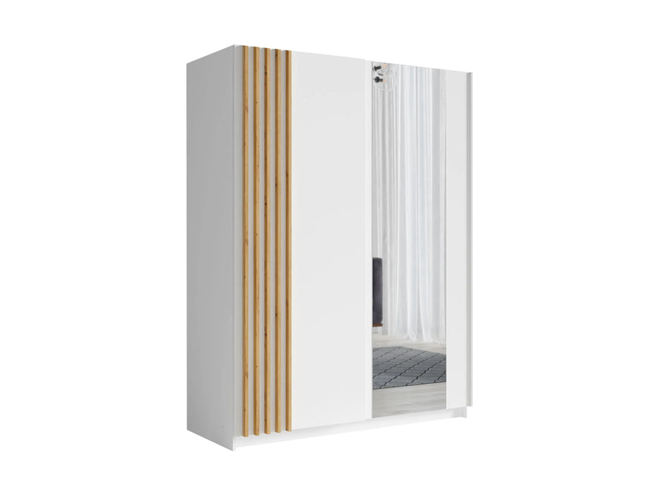 Armoire Bayadero blanc 150 cm