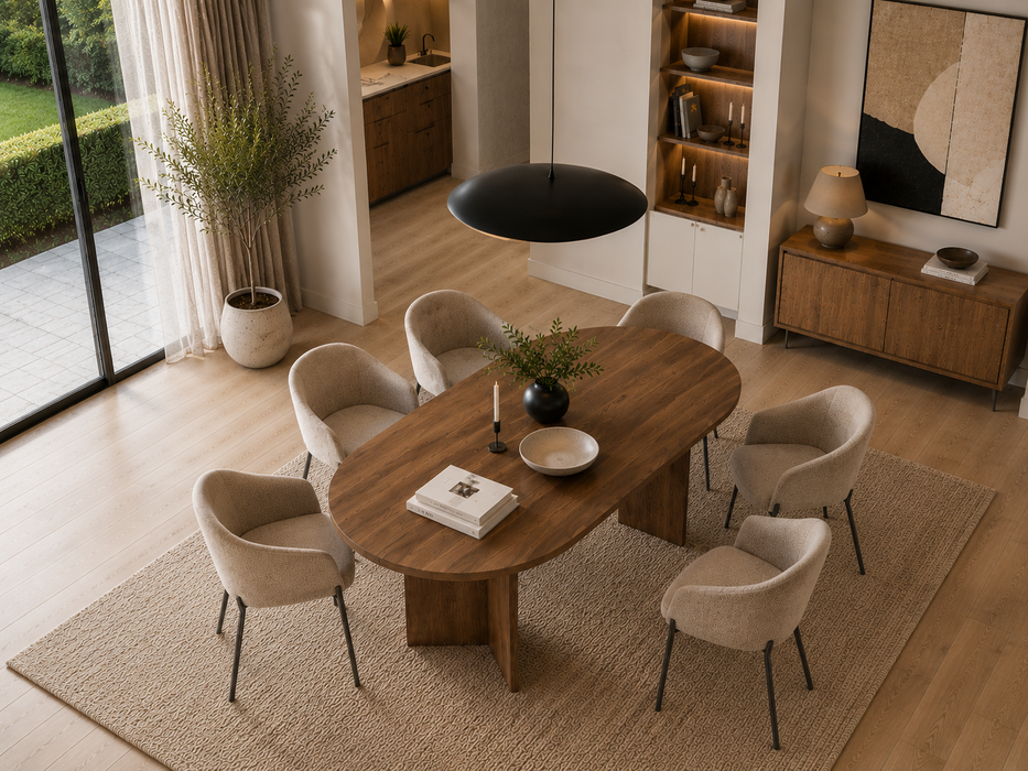 Table à manger Reca Walnut